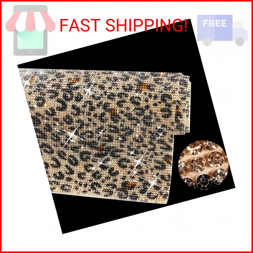 Taipoilbow 12000pcs Leopard Print Rhinestone Stickers Bling Diamond Sticker 2 mm