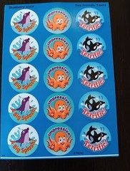 SCRATCH N SNIFF *YOU CHOOSE* SCENTED STICKER SHEET – REWARD STICKERS – SCRAPBOOK