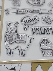 Crafters Square Llama Pop Up Stickers, Rub Ons, Iron Ons, Stamps, Lot Of 4