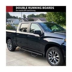 Running Boards Fit For 2022-2025 Toyota Tundra CrewMax, Carbon Steel