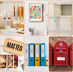 1000-Piece Waterproof Vinyl Alphabet & Number Stickers for Address Signage