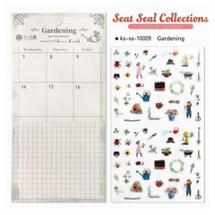 Shinzi Katoh Sticker Set 3pc Coffee Time Exotic Shorthair Gardening