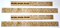 K&Company Splash Ocean Pool Cardstock Sticker 6″ Border Edges Set of 4