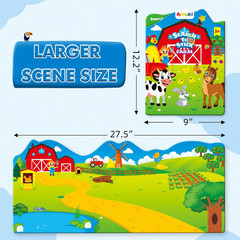 Reusable Jelly Sticker Books for Toddlers, 3D Waterproof Sticker Books, Travel T
