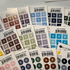 Lot Of 24 Sheets All My Memories Alphabet Stickers Alpha Blocks Alpha Rounds