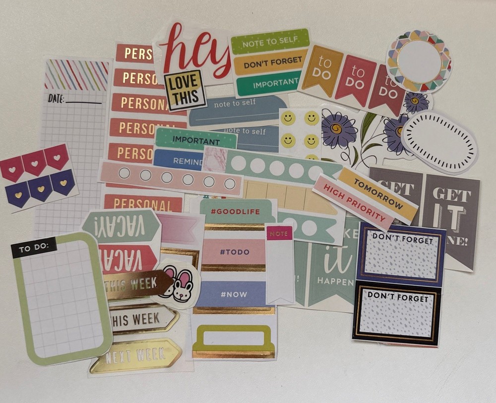 PLANNER STICKERS ASSORTMENT OF 25 MIXED PLANNER STICKERS PSIPA
