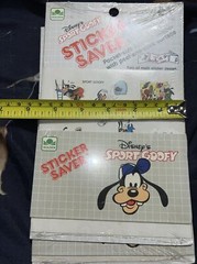 Disney’s SPORT GOOFY Sticker Saver Sticker Album & Stickers VTG. 1984 NEW SEALED