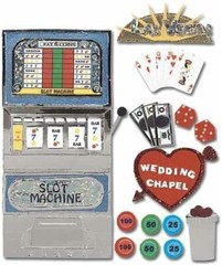 Jolee’s Las Vegas Scrapbook Wedding Chapel Casino Slot Machine Cards NIP SPJE006