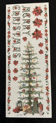 Tumblebeasts MERRY CHRISTMAS TITLE ~Tree ~ BORDERS ~ Poinsettias ~ New