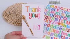 980 Pcs 12 Sheets Letter Stickers Small, 1 Inch Vinyl Letter Stickers Self-Adhes