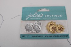 EK Success Jolee’s Boutique Embellishments Celestial Suns and Moons Scrapbooking