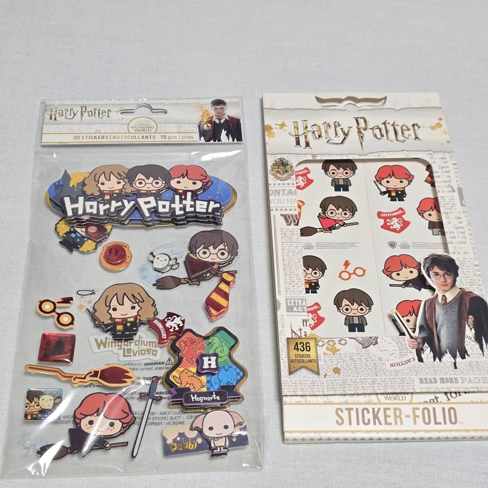 HARRY POTTER 3D STICKER DECAL SET LOT PAPER HOUSE PRODUCTIONS OVER 450 STICKERS
