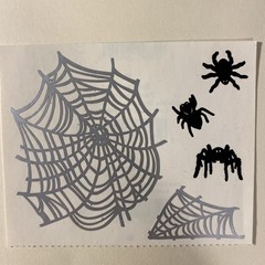 Vintage SPIDER WEB Sticker Sheet Scrapbook Planner Craft Stickers