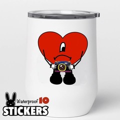 10 Bad Bunny Puerto Rico Waterproof Vinyl Stickers (Size 2 Inches Plus )