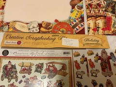 VTG The Gifted Line Christmas Scrapbooking Lot 12×12 Paper (10) Stickers (37)