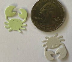 MINI SEA CREATURES Die-Cut Set(16pc)Starfish•Turtle•Crab •Ocean•Jellyfish•Whale•