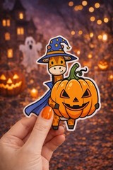 Halloween Animal Sticker Set – 64 Piece