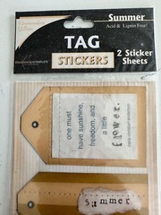 Memories Complete Remember When Summer Tag Stickers Shine Flower Scrapbooking