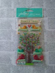 RARE Lot of 3 Jolee’s Sticko Family Tree genealogy Birds grandpa mom Dad Sis Bro