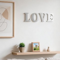 AOCEAN 6 Inch Silver Wood Letters Unfinished Wood Letters for Wall Decorative…