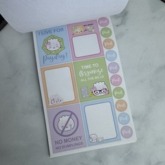 Wonton in A Million Sticker Sheet Budget Money Pad