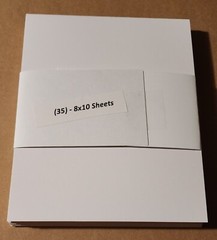 35 – 8″x10″ White Cardboard 200gsm Thick Paper Cardboard Sheets – 35 Count Pkg