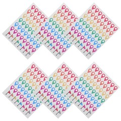 336 Pcs Self Adhesive Label Sticker Color Positioning Stickers Geographical