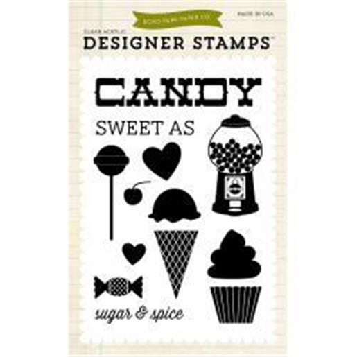 Echo Park Designer Stamps SWEET AS CANDY Steel Dies Scrapbooking