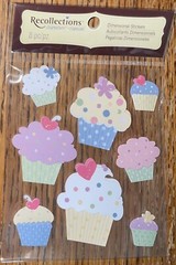 RECOLLECTIONS BIRTHDAY Cupcakes Decorated🧁Party Celebration SCRAPBOOK STICKERS