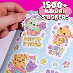 Kawaii Sticker Book: 1500+ Cute Designs for Scrapbooks, Planners, and More