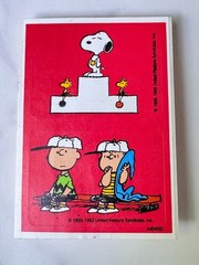 Vintage Snoopy PEANUTS stickers, 1965 Charlie Brown, Linus, Woodstock, «Winners»