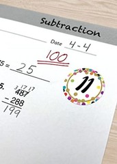 Confetti Numbers Stickers