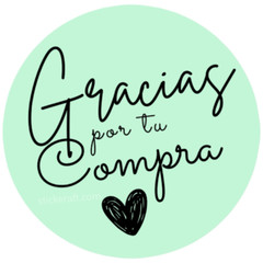 Gracias Por Tu Compra Stickers Packaging Stickers Spanish labels 15 colors