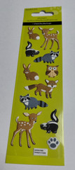 Stickers Sandylion Slim Puffy Wildlife Animals Deer Skunk Owl Fox Bunny Racoon