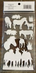 3 Packs SAFARI ANIMAL STICKERS ~ 23pc – NEW Dbl Layer Stickers -Scrapbooking