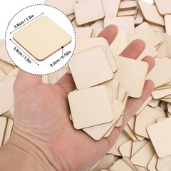 800 PCS 1.5 Inch Unfinished Wood Pieces, Wood Squares, Premium Wooden Cutout …