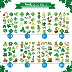 24 High-Quality Shamrock Stickers for Kids and Adults – St. Patrick’s Day Decor