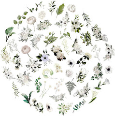 100 Pcs Daisy Camellia Stickers, White Flower Stickers for Scrapbooking Junk …