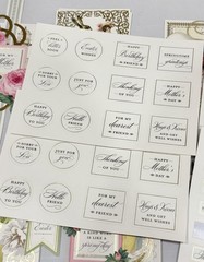 2020 ANNA GRIFFIN AG1070 SPRINGTIME COLLAGE CARD TOPPERS Diecuts/Stickers 83-Pcs