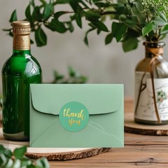 Colorful Thank You Stickers Self Adhesive Label for Business Packaging Envelopes
