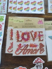 HUGE LOT of Stickers, Iron On, transfers Craft Lot w/12″x9″ Zippered storage bag