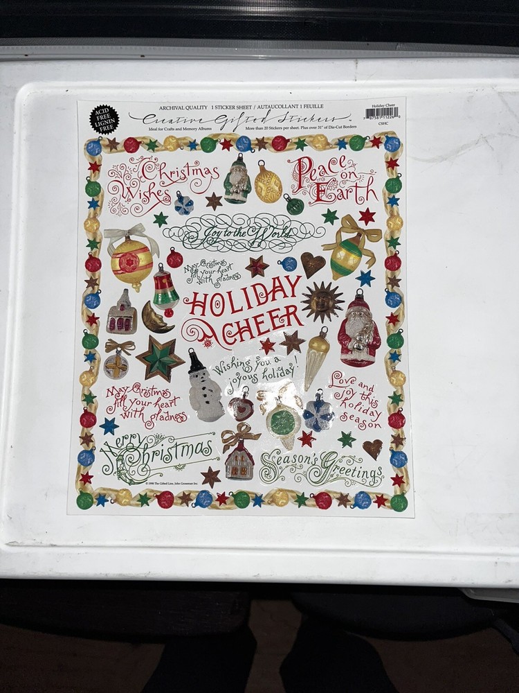 The Gifted Line Stickers, Holidays. For Any Use. Never Opened. 1 Sheet.