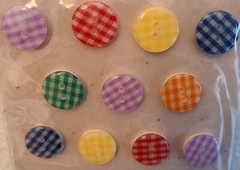 4 Pks Adhesive Buttons Various Shapes & Colors Paper Crafting Embellishments #54