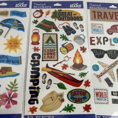 Lot of Road Trip & Camping Stickers! Themed Stickers Jolee’s Boutique
