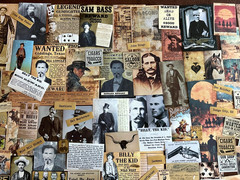 #780 – RARE WILD WEST GUNFIGHTER GAMBLER LAWMEN OUTLAW JUNK JOURNAL KIT 100+ PCS