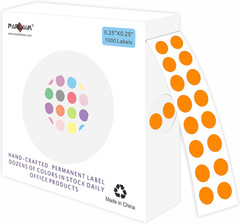 0.25 Inch Color-Code Dot Stickers,1000 Stickers Roll Colorful Coding Label Stick