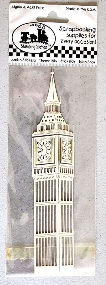 Big Ben London 3D Laser Cut Die Cut Scrapbooking Journal Stamping Station