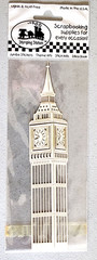 Big Ben London 3D Laser Cut Die Cut Scrapbooking Journal Stamping Station