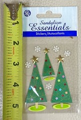Lot Of Christmas Holiday Stickers & Embellishments Some 3D~ 7pks~Jolee’s & More