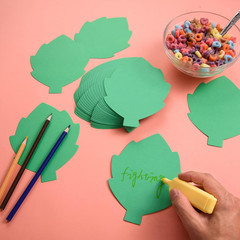 72Pcs Leaf Cutouts Paper, Green Leaves Die Cuts Leaves Shape Cut-Outs Fall Leaf